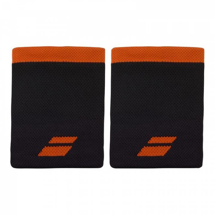 Babolat Logo Jumbo Wristband 2x Black / Light Red